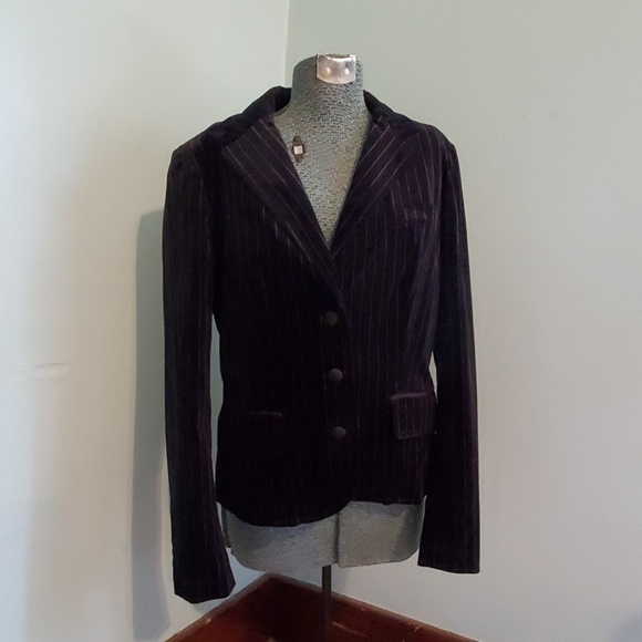 Tommy Hilfiger Jackets & Blazers - Tommy Hilfiger black velvet pinstriped blazer